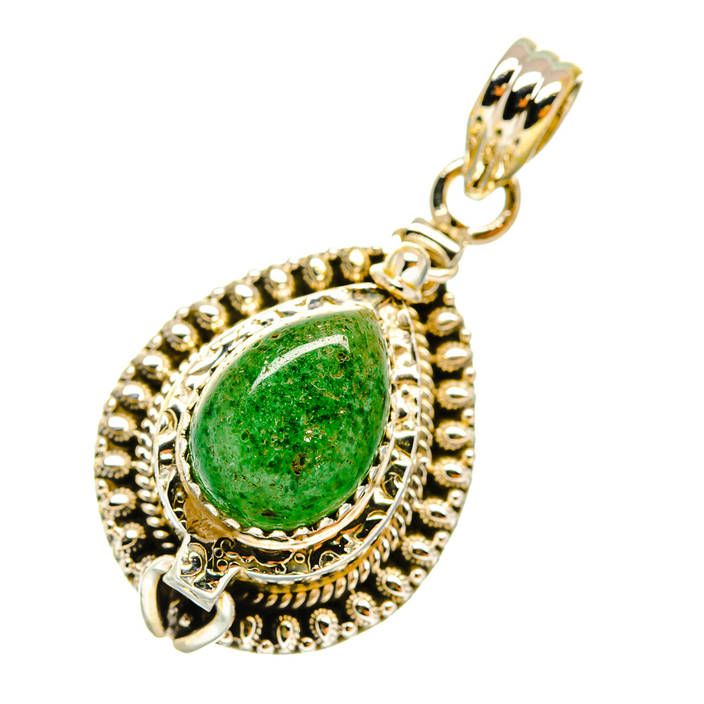 Green Aventurine Pendants handcrafted by Anasilvercos - PD3811