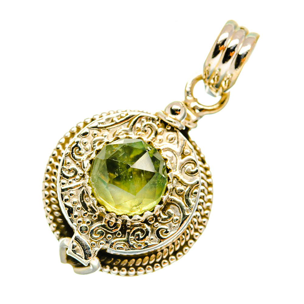 Prehnite Pendants handcrafted by Anasilvercos - PD3813