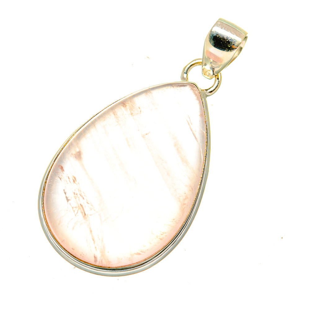 Rose Quartz Pendants handcrafted by Anasilvercos - PD3865