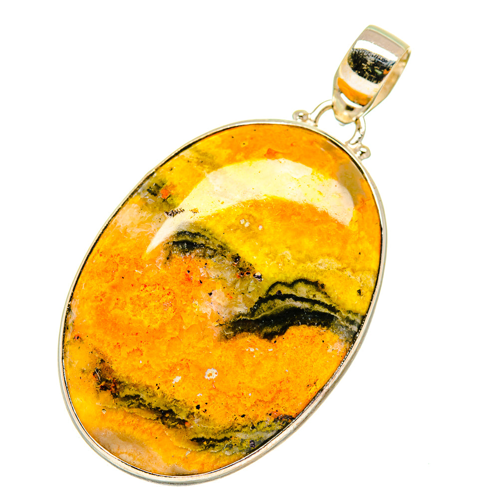 Bumble Bee Jasper Pendants handcrafted by Anasilvercos - PD3883