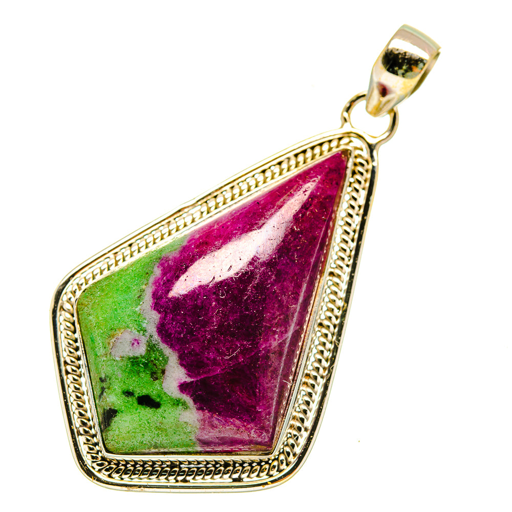 Ruby Zoisite Pendants handcrafted by Anasilvercos - PD3887