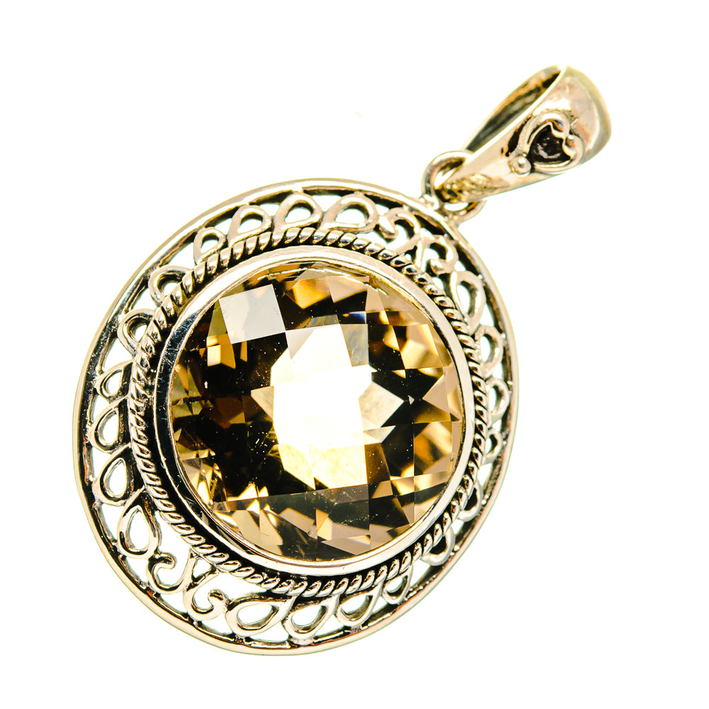 Smoky Quartz Pendants handcrafted by Anasilvercos - PD3921