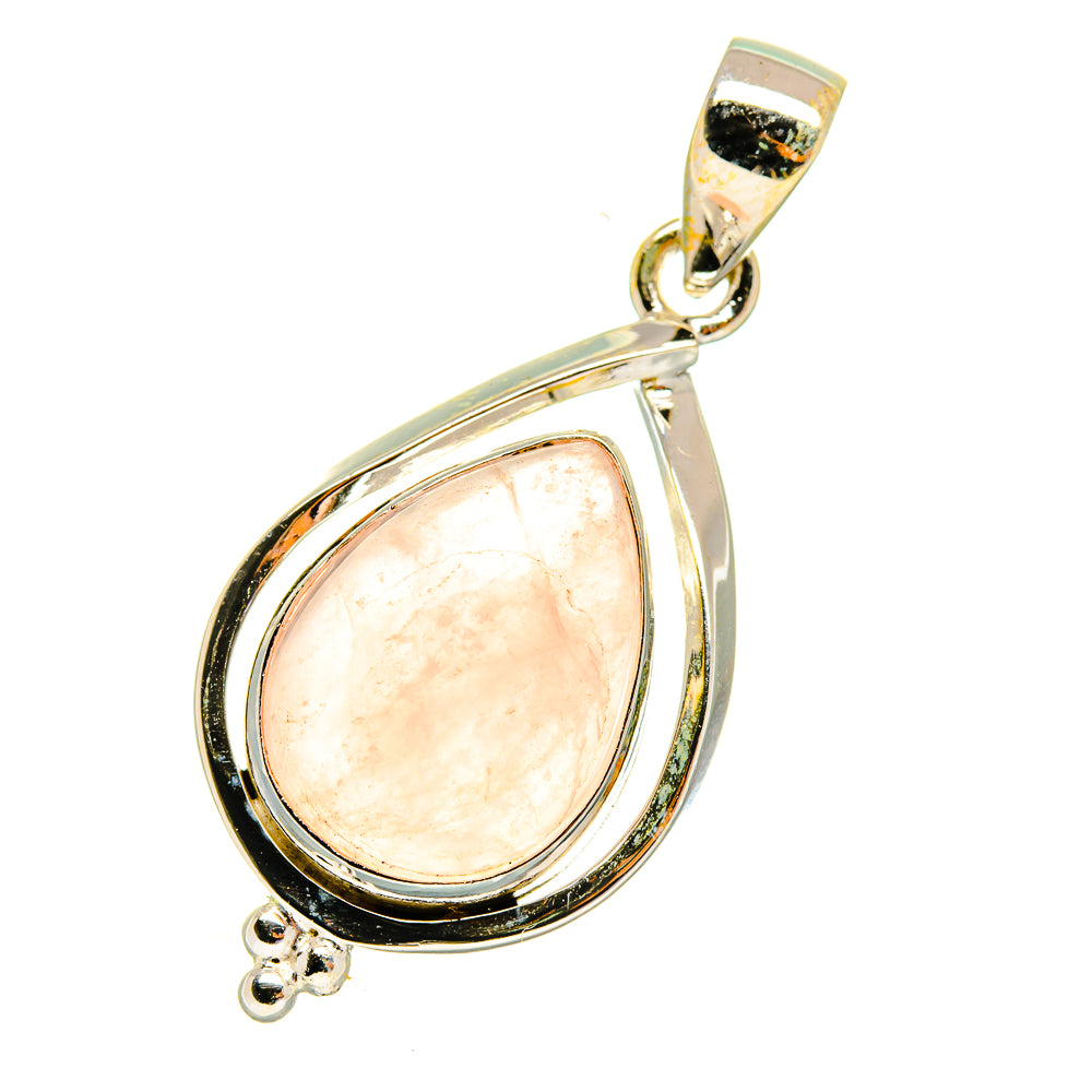 Rose Quartz Pendants handcrafted by Anasilvercos - PD3931