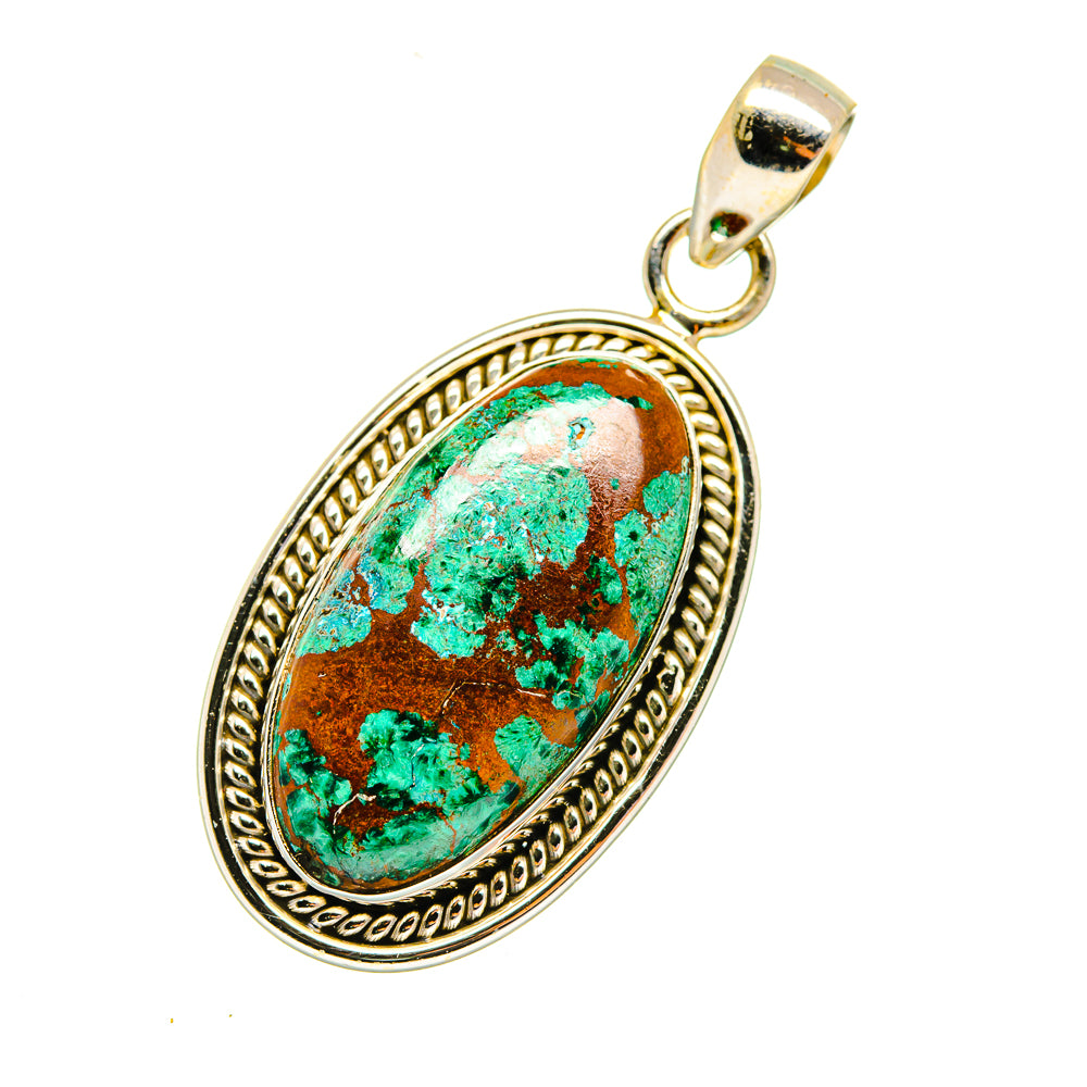 Chrysocolla Pendants handcrafted by Anasilvercos - PD3942