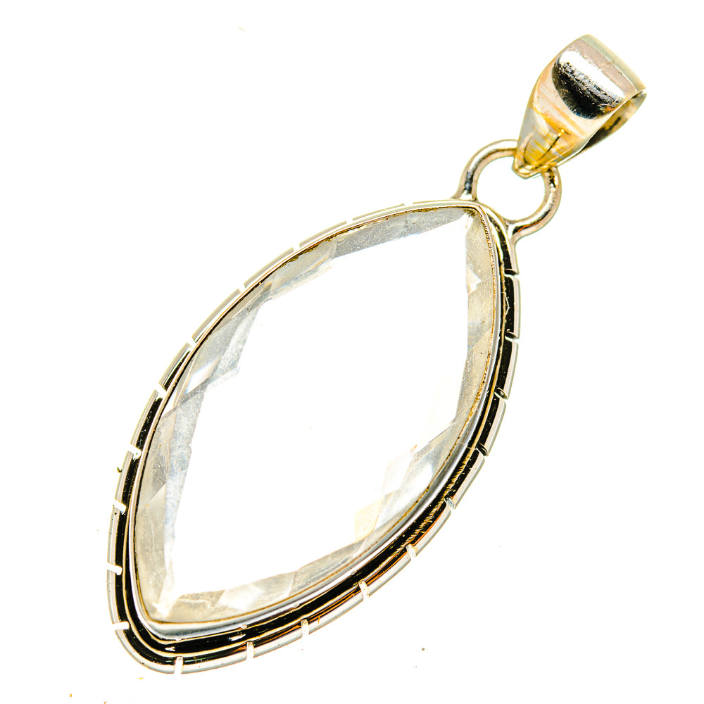 White Quartz Pendants handcrafted by Anasilvercos - PD3944