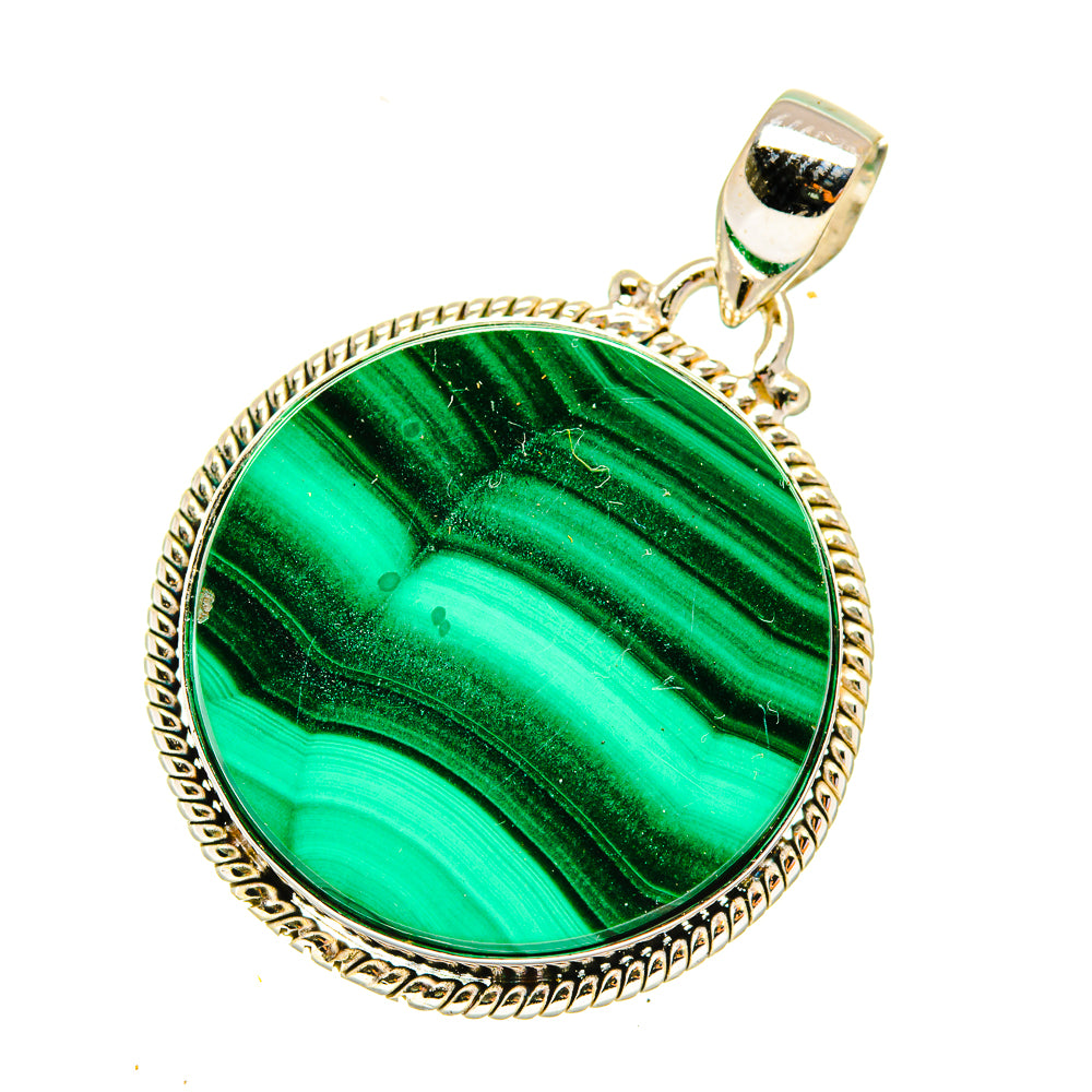 Malachite Pendants handcrafted by Anasilvercos - PD3949