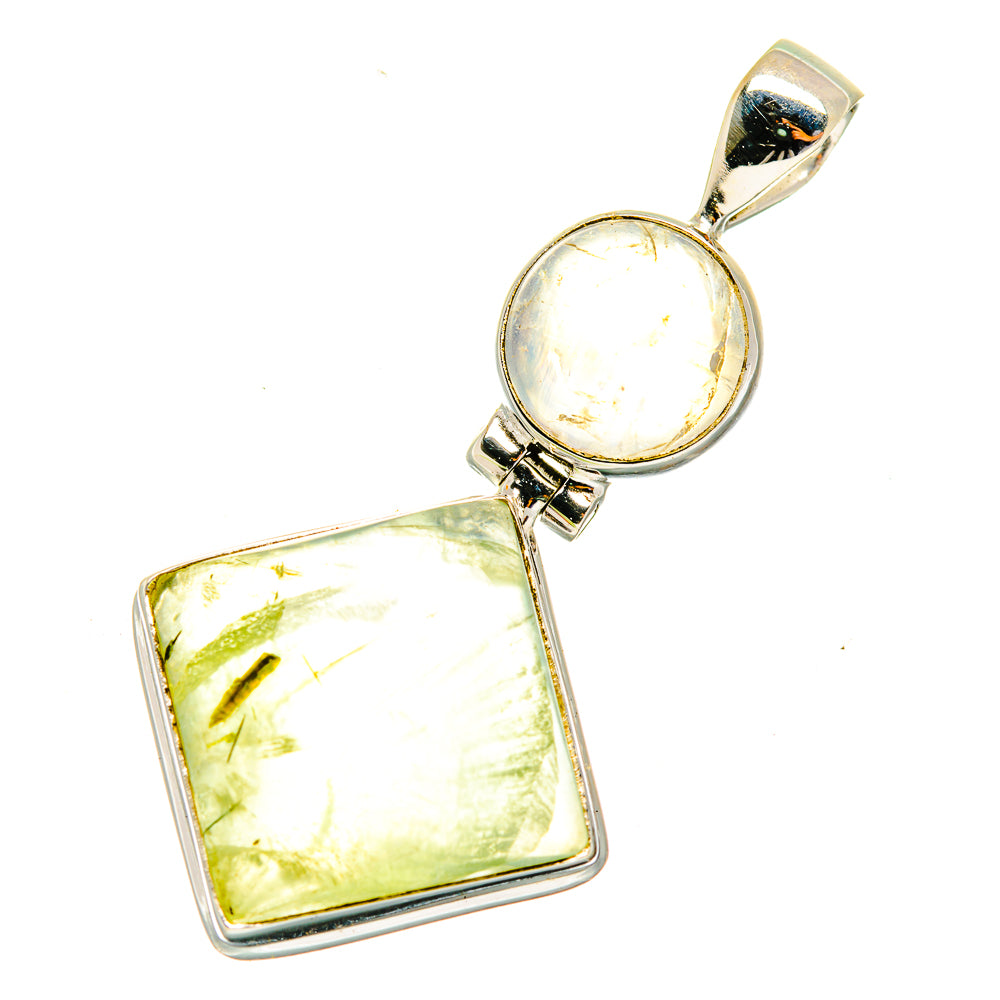 Prehnite Pendants handcrafted by Anasilvercos - PD3988