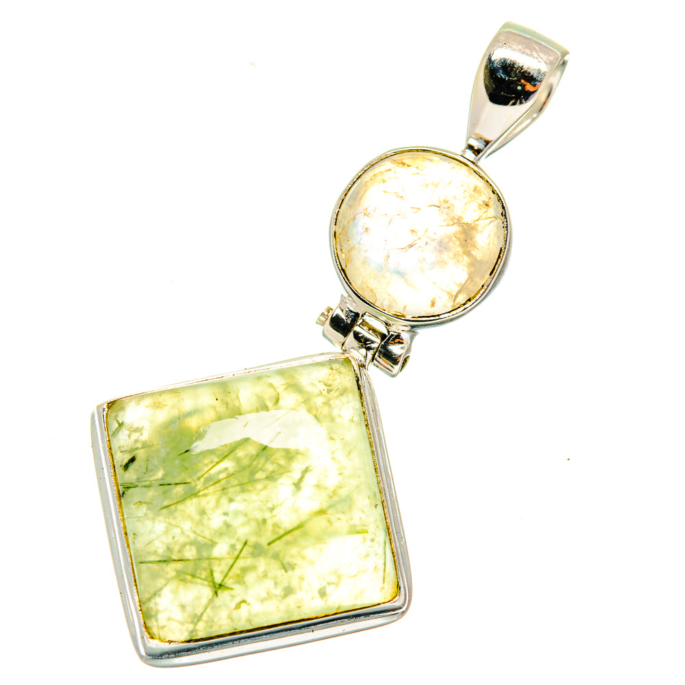 Prehnite Pendants handcrafted by Anasilvercos - PD3989