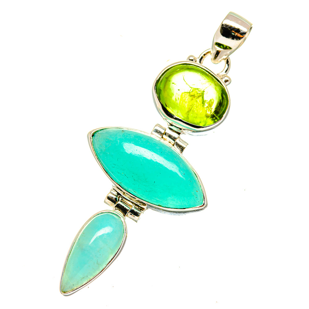 Peruvian Opal Pendants handcrafted by Anasilvercos - PD3992