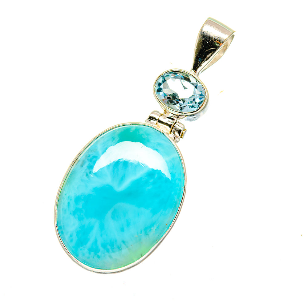 Larimar Pendants handcrafted by Anasilvercos - PD3994