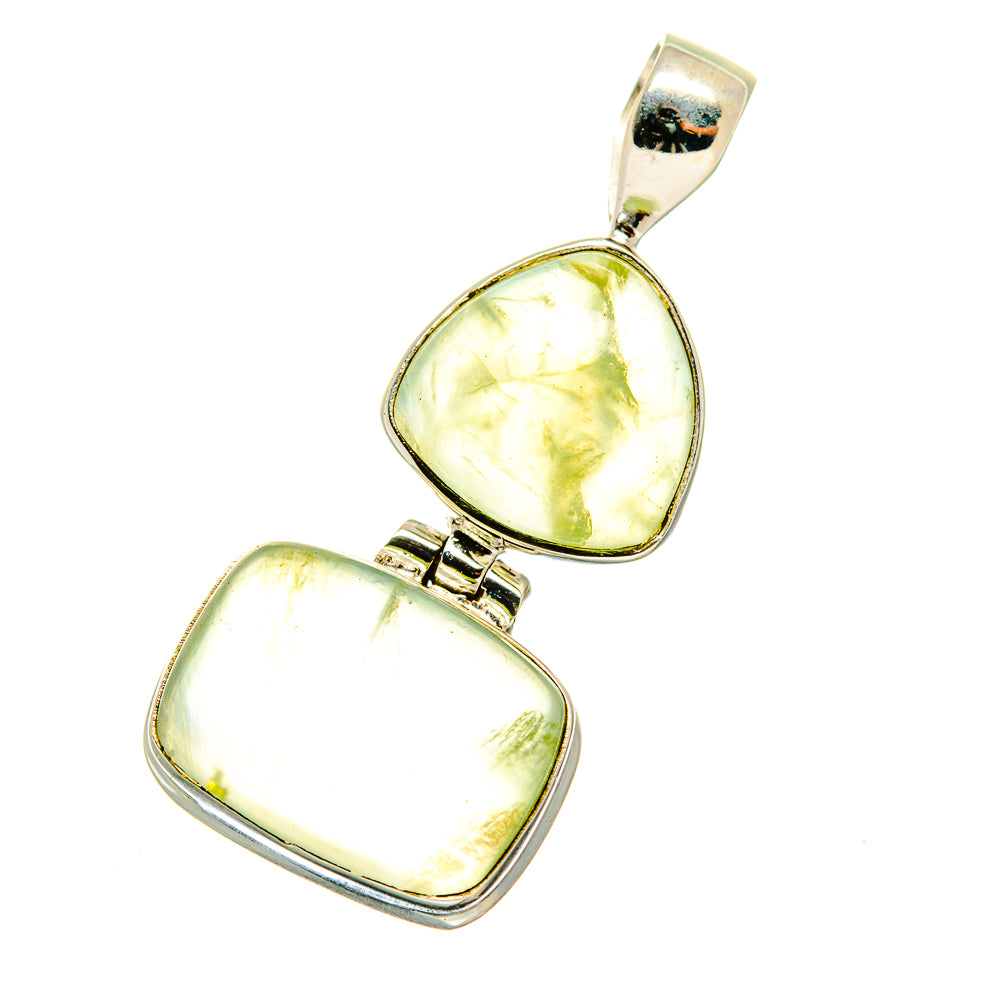 Prehnite Pendants handcrafted by Anasilvercos - PD4008 - Photo 2