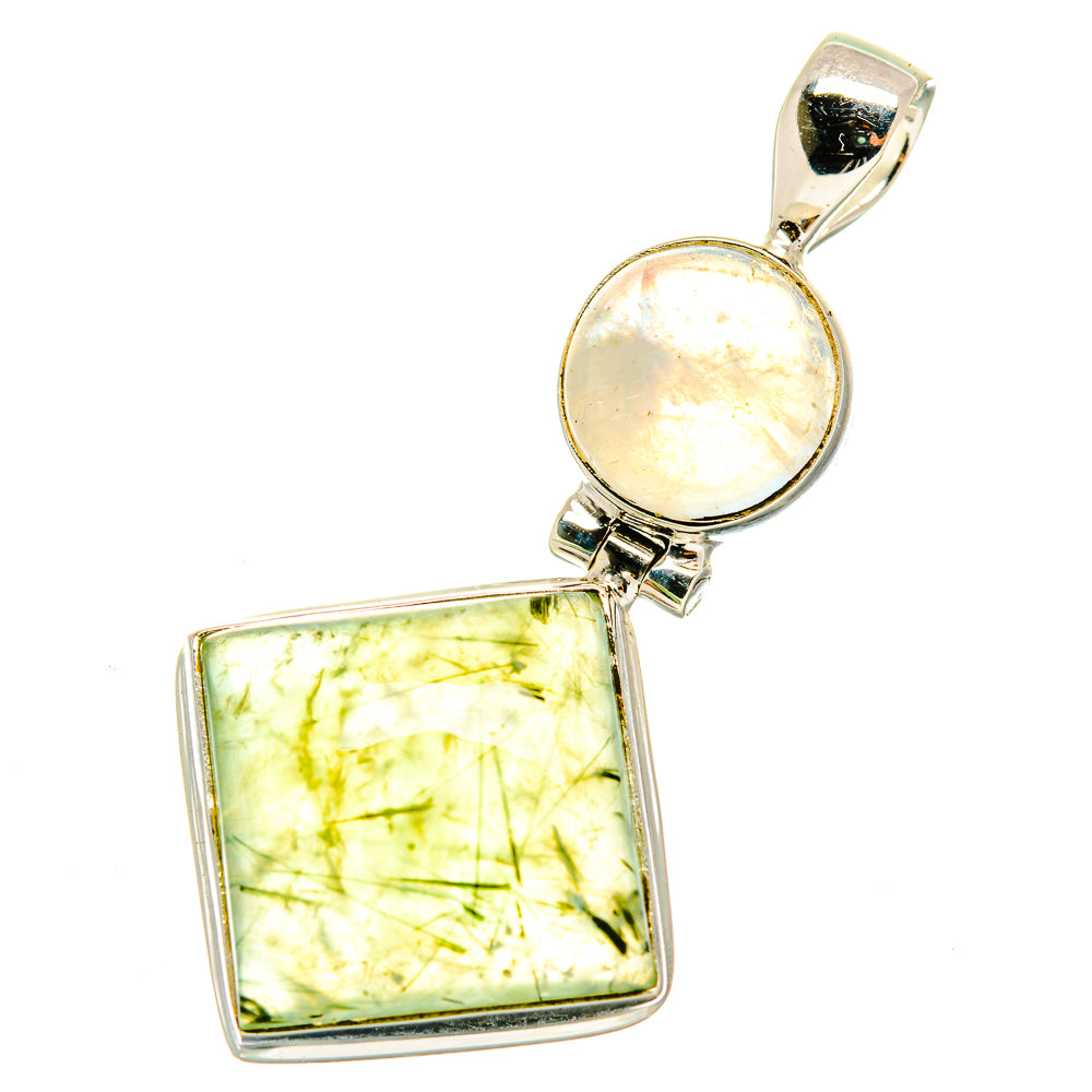 Prehnite Pendants handcrafted by Anasilvercos - PD4009