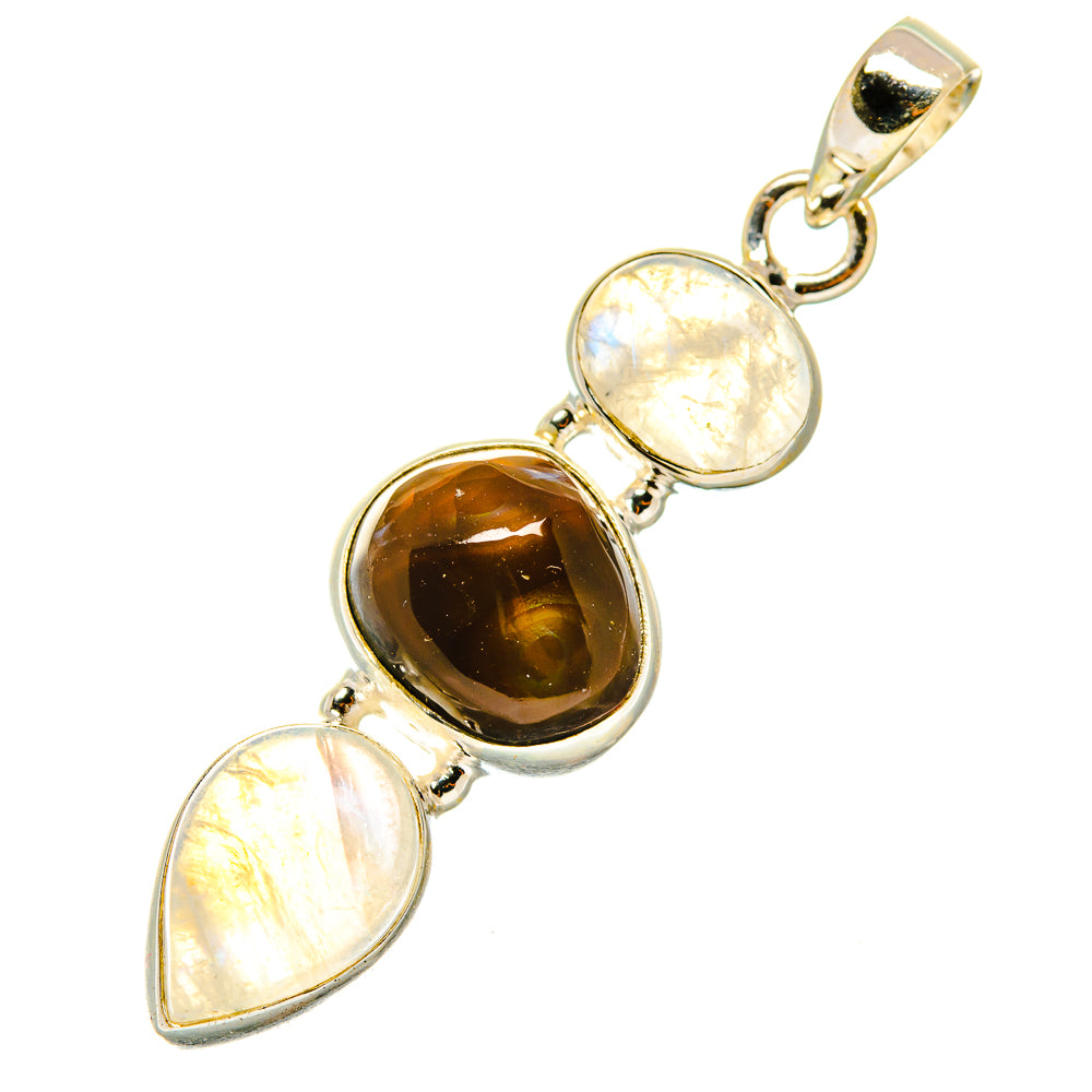 Mexican Fire Agate Pendants handcrafted by Anasilvercos - PD4021