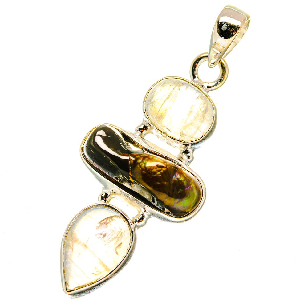 Mexican Fire Agate Pendants handcrafted by Anasilvercos - PD4022