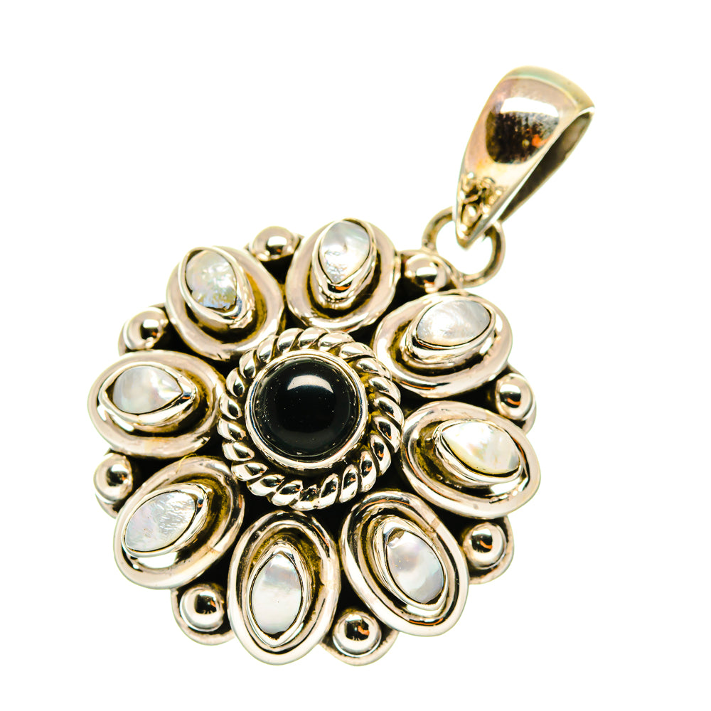 Black Onyx Pendants handcrafted by Anasilvercos - PD4077