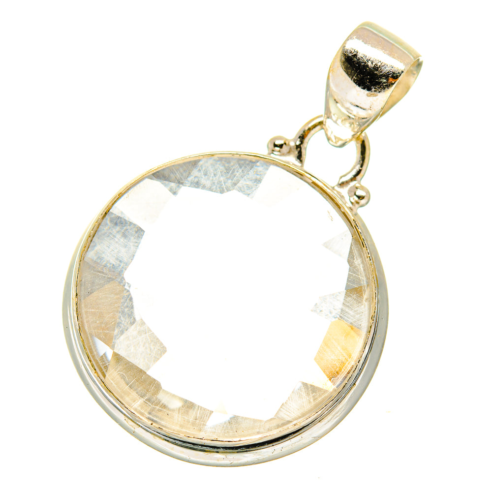 White Quartz Pendants handcrafted by Anasilvercos - PD4097
