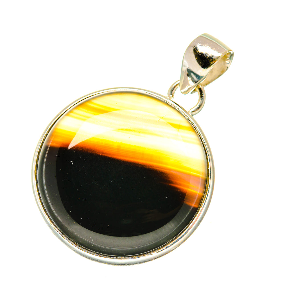 Black Botswana Agate Pendants handcrafted by Anasilvercos - PD4098