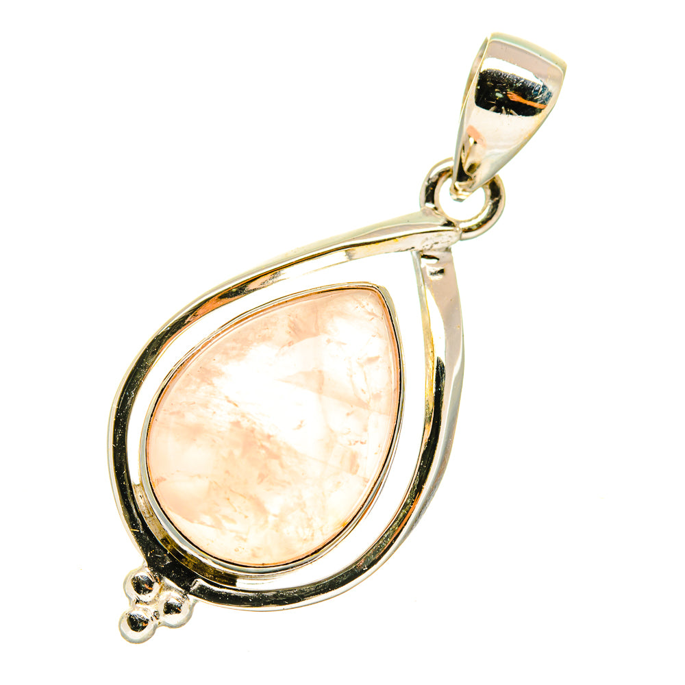 Rose Quartz Pendants handcrafted by Anasilvercos - PD4119