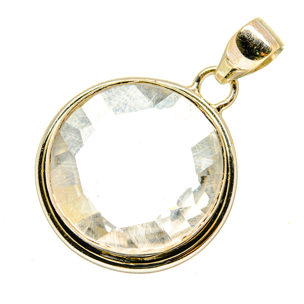 White Quartz Pendants handcrafted by Anasilvercos - PD4121