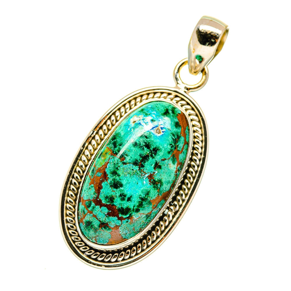 Chrysocolla Pendants handcrafted by Anasilvercos - PD4137