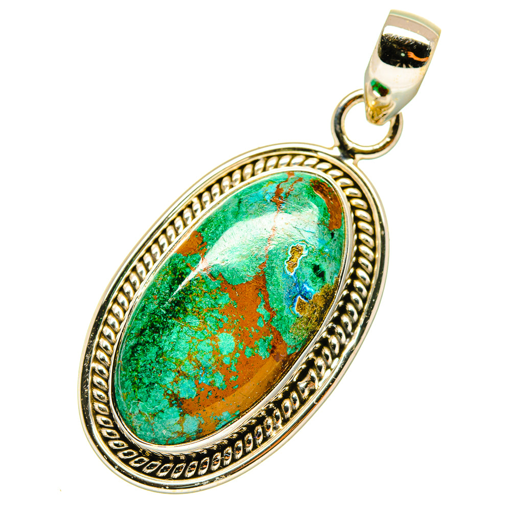 Chrysocolla Pendants handcrafted by Anasilvercos - PD4138