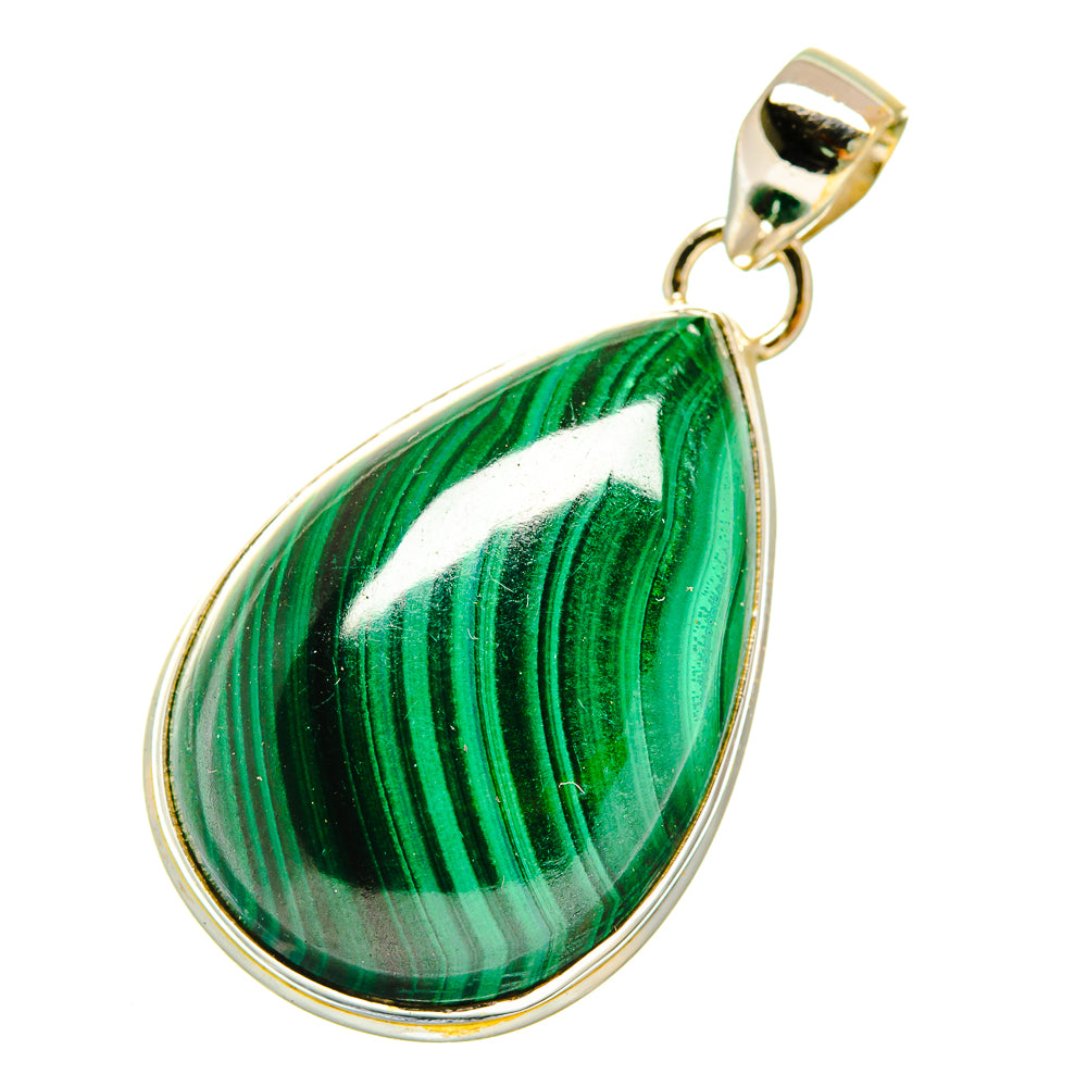 Malachite Pendants handcrafted by Anasilvercos - PD4140