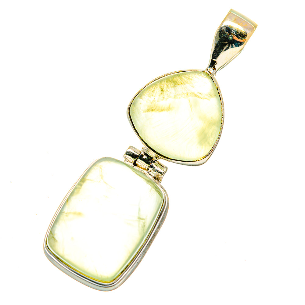 Prehnite Pendants handcrafted by Anasilvercos - PD4158