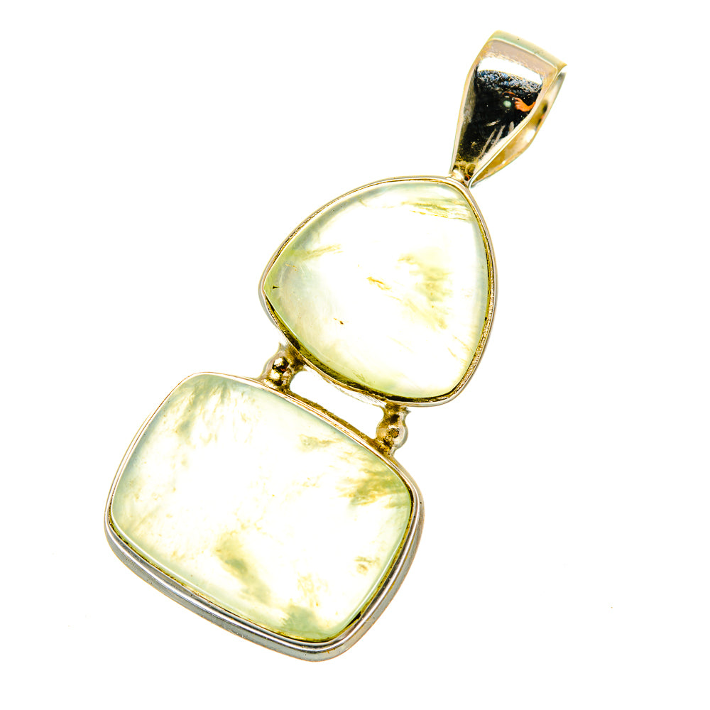 Prehnite Pendants handcrafted by Anasilvercos - PD4159