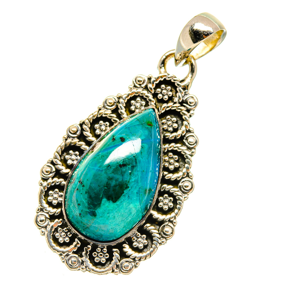 Chrysocolla Pendants handcrafted by Anasilvercos - PD4183