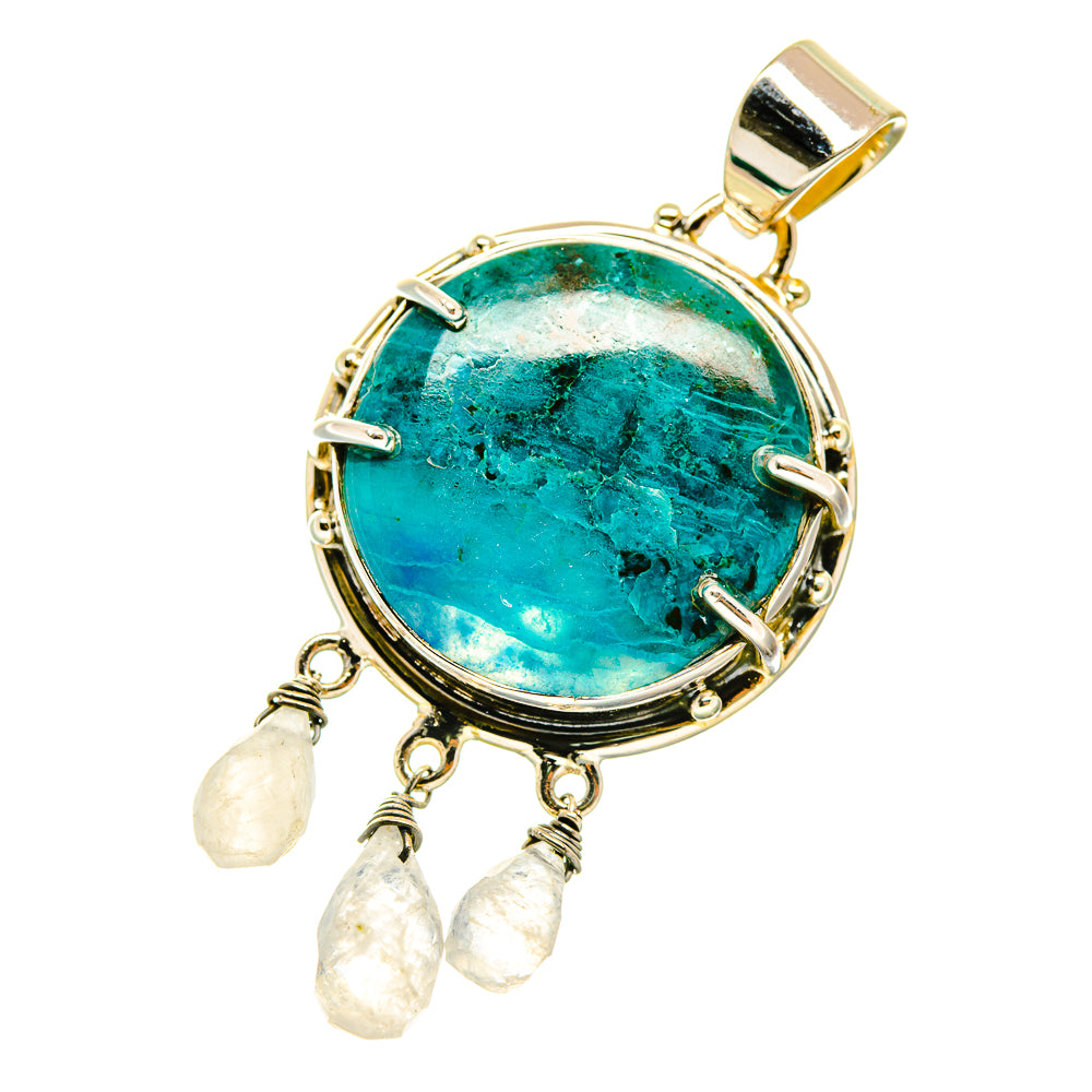 Chrysocolla Pendants handcrafted by Anasilvercos - PD4185