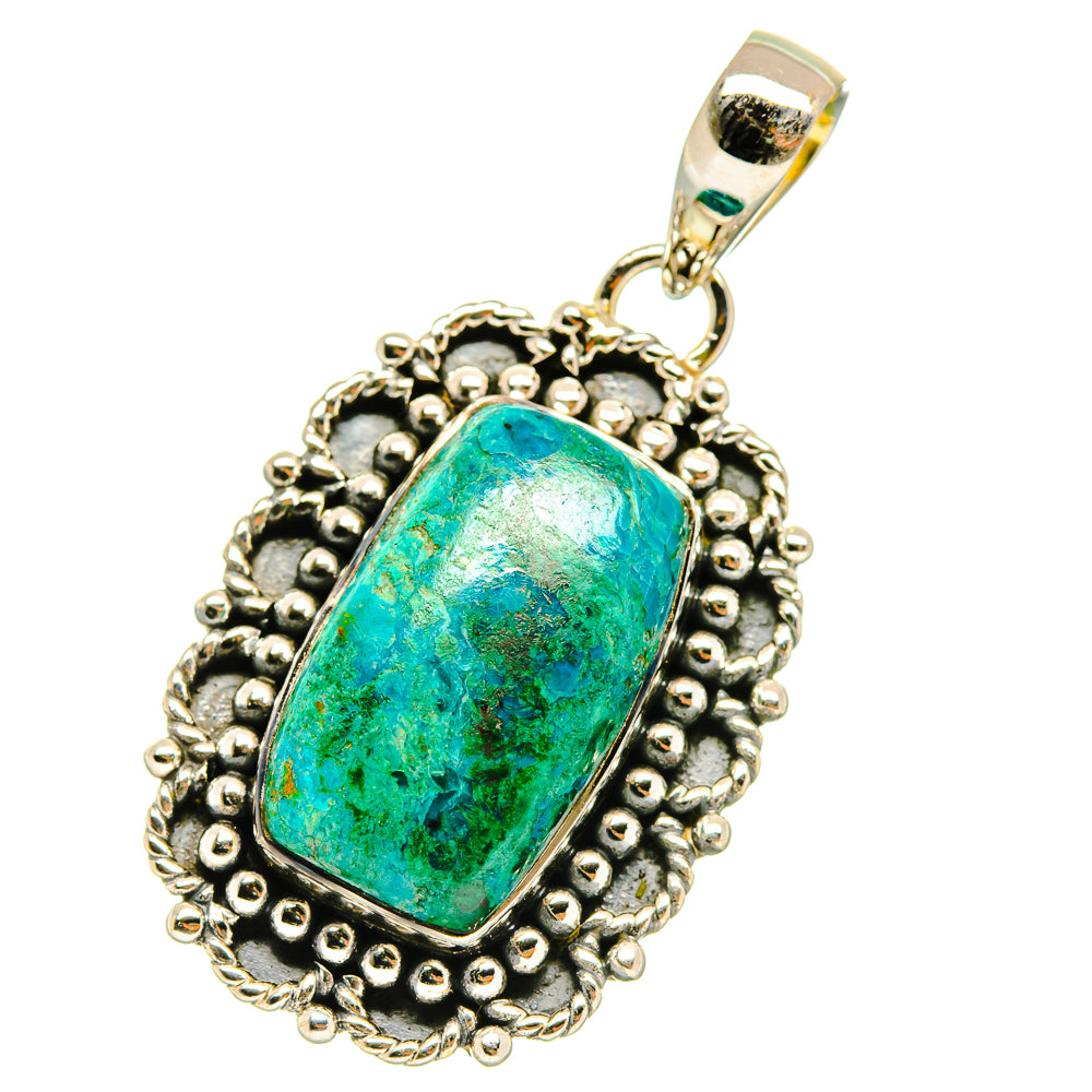 Chrysocolla Pendants handcrafted by Anasilvercos - PD4186