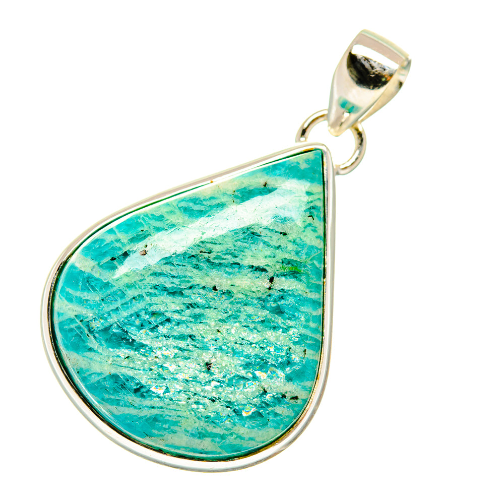Peruvian Amazonite Pendants handcrafted by Anasilvercos - PD4190