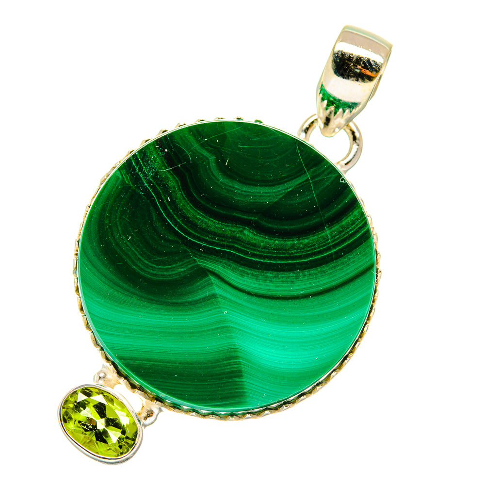 Malachite Pendants handcrafted by Anasilvercos - PD4193