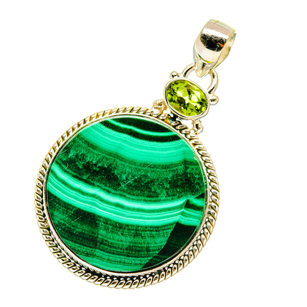 Malachite Pendants handcrafted by Anasilvercos - PD4194