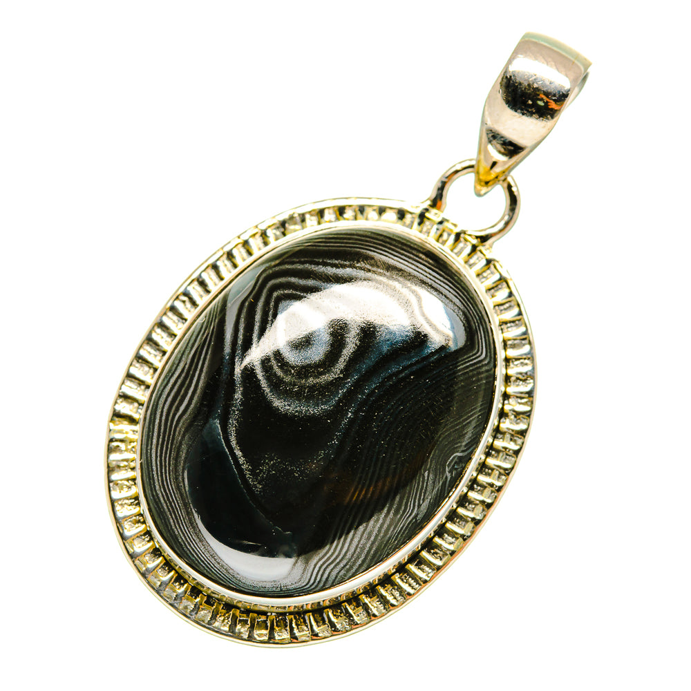 Psilomelane Pendants handcrafted by Anasilvercos - PD4213