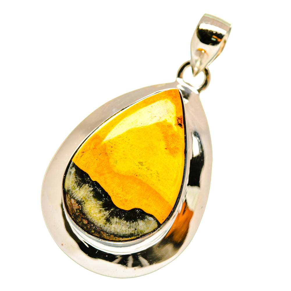 Bumble Bee Jasper Pendants handcrafted by Anasilvercos - PD4226