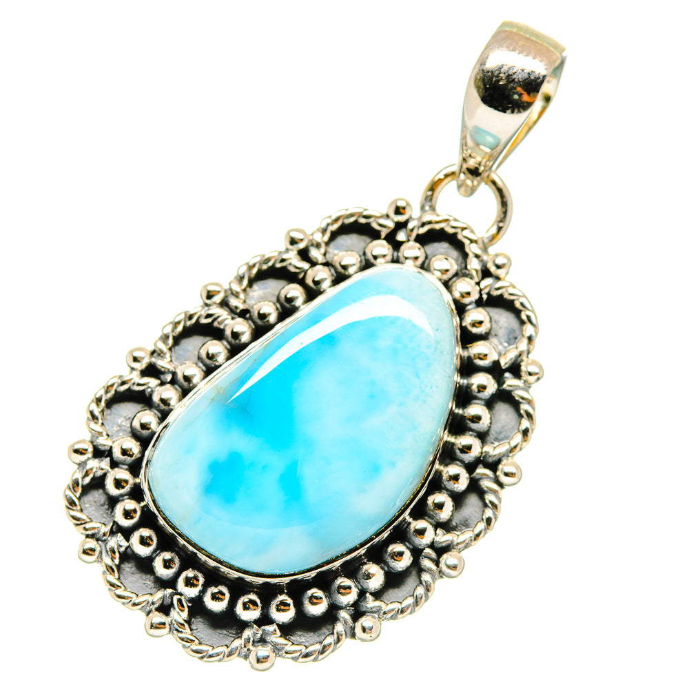 Larimar Pendants handcrafted by Anasilvercos - PD4265