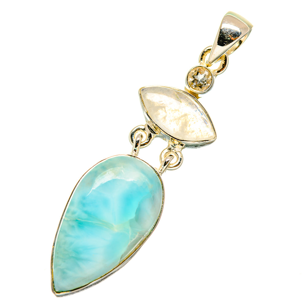Larimar Pendants handcrafted by Anasilvercos - PD4270