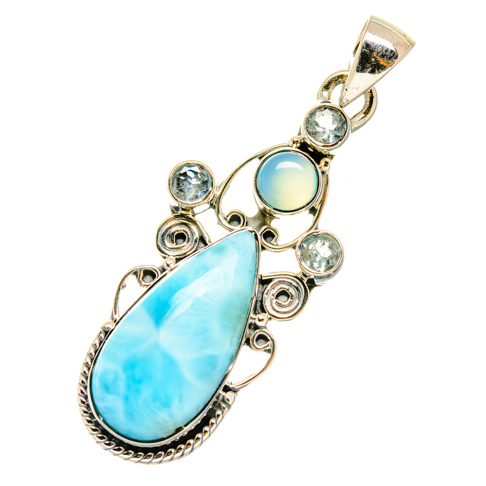 Larimar Pendants handcrafted by Anasilvercos - PD4274