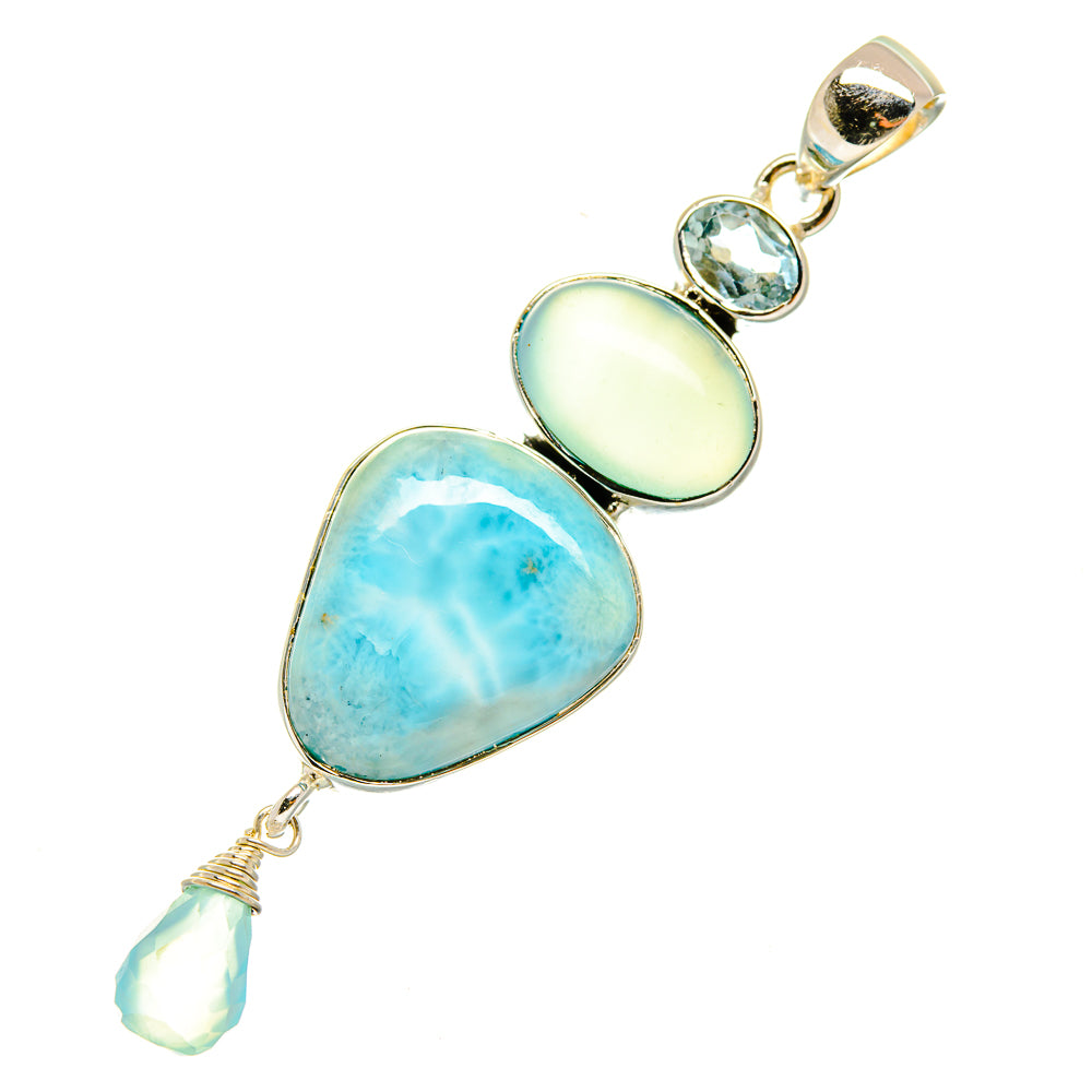 Larimar Pendants handcrafted by Anasilvercos - PD4275