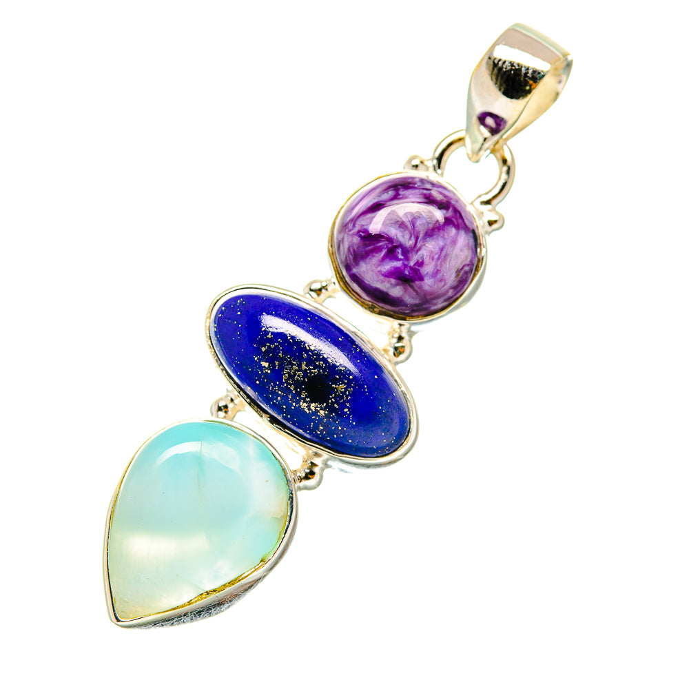 Larimar Pendants handcrafted by Anasilvercos - PD4276