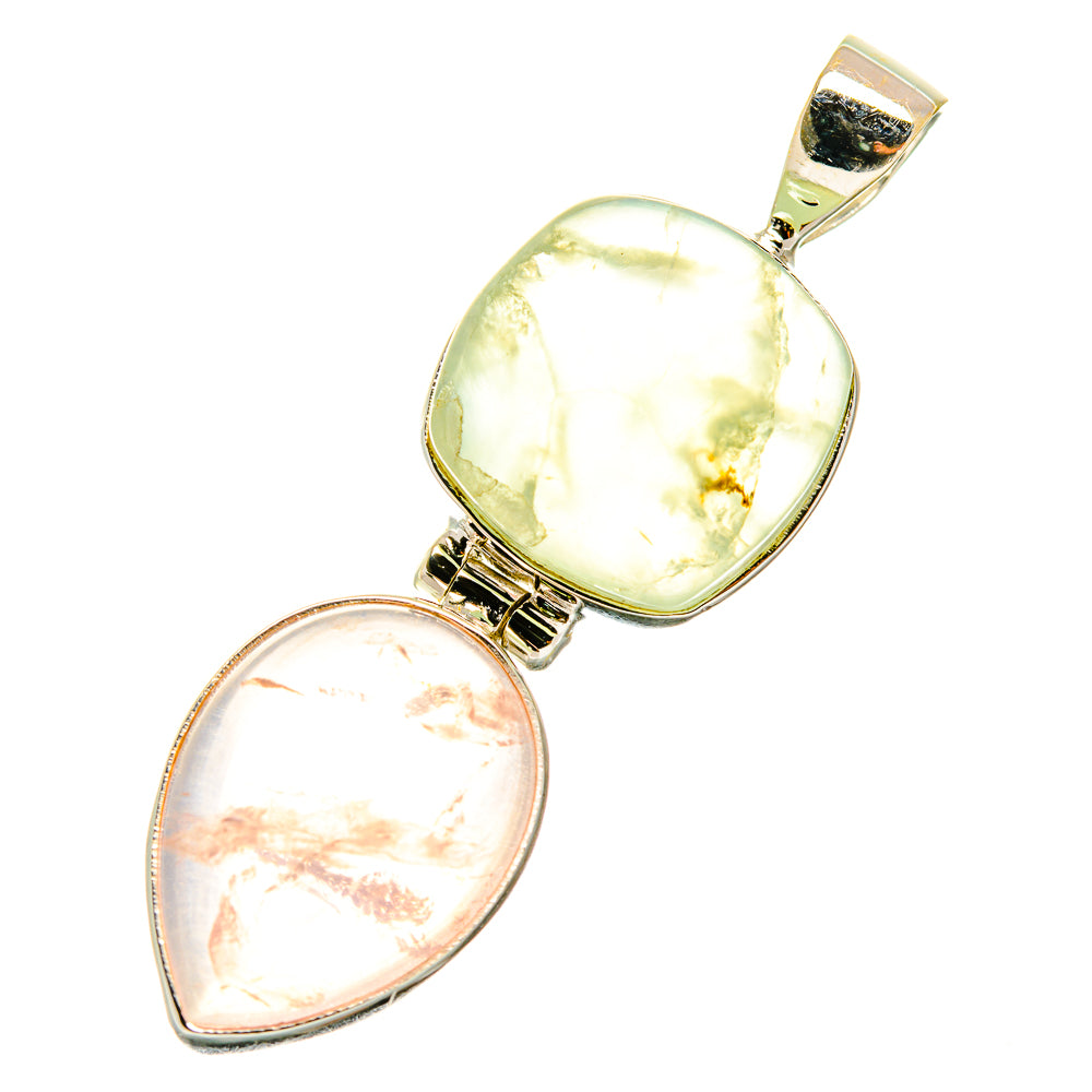 Rose Quartz Pendants handcrafted by Anasilvercos - PD4294