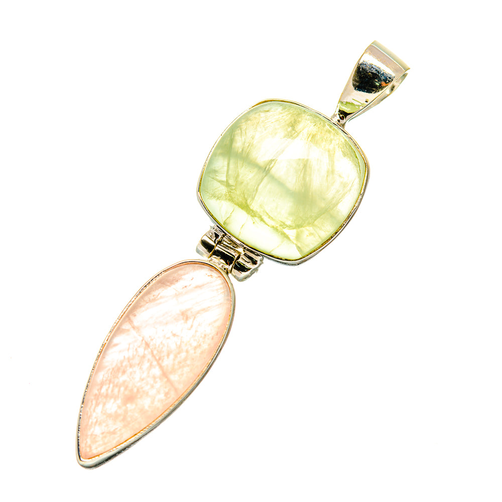 Rose Quartz Pendants handcrafted by Anasilvercos - PD4295