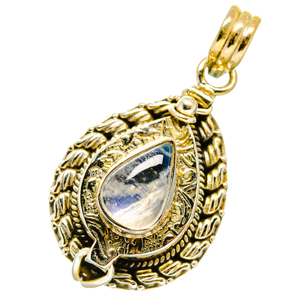 Rainbow Moonstone Pendants handcrafted by Anasilvercos - PD4350