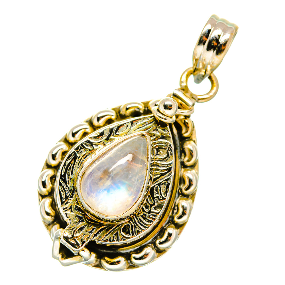 Rainbow Moonstone Pendants handcrafted by Anasilvercos - PD4351