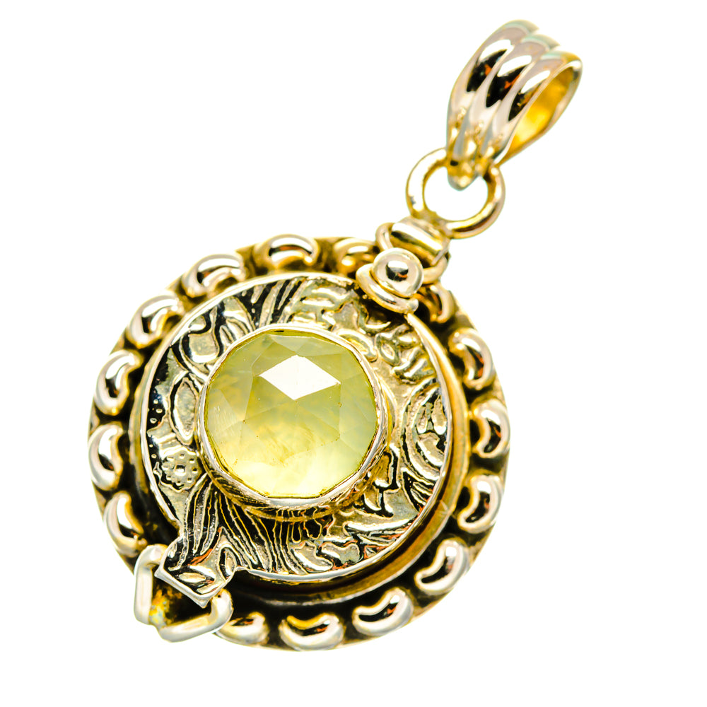 Prehnite Pendants handcrafted by Anasilvercos - PD4357