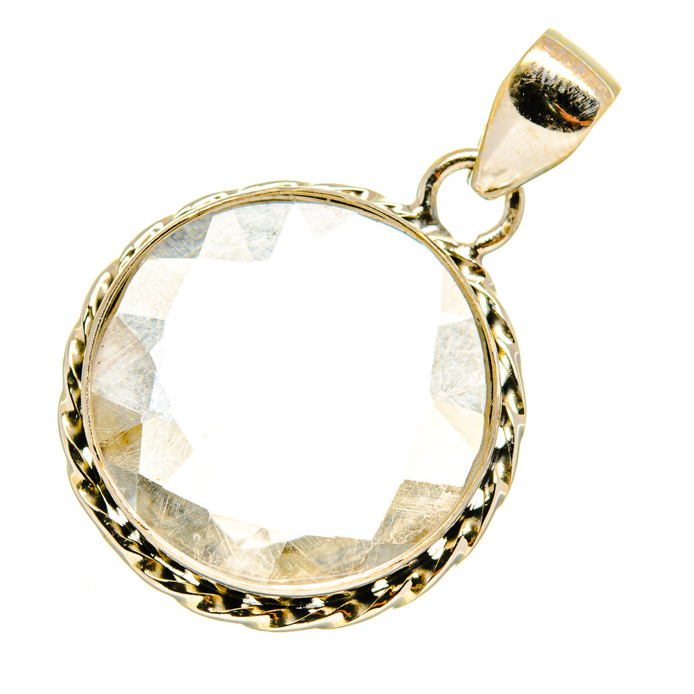 White Quartz Pendants handcrafted by Anasilvercos - PD4361