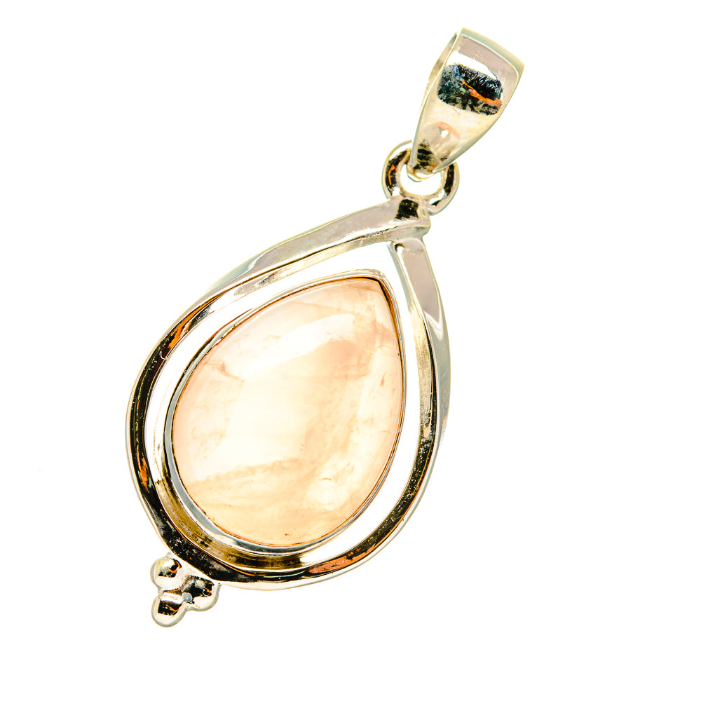 Rose Quartz Pendants handcrafted by Anasilvercos - PD4363