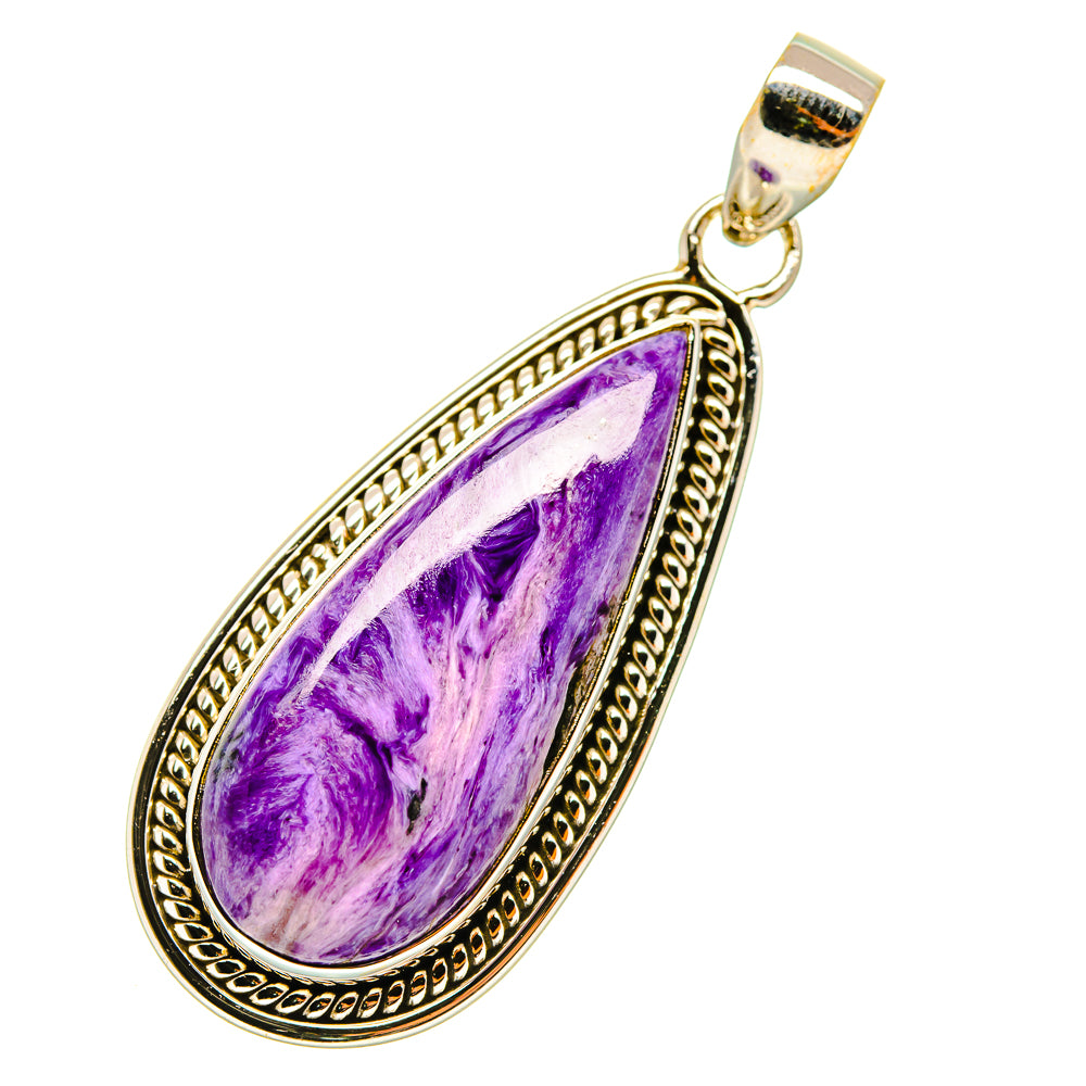 Charoite Pendants handcrafted by Anasilvercos - PD4413
