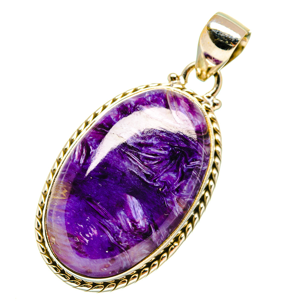 Charoite Pendants handcrafted by Anasilvercos - PD4416